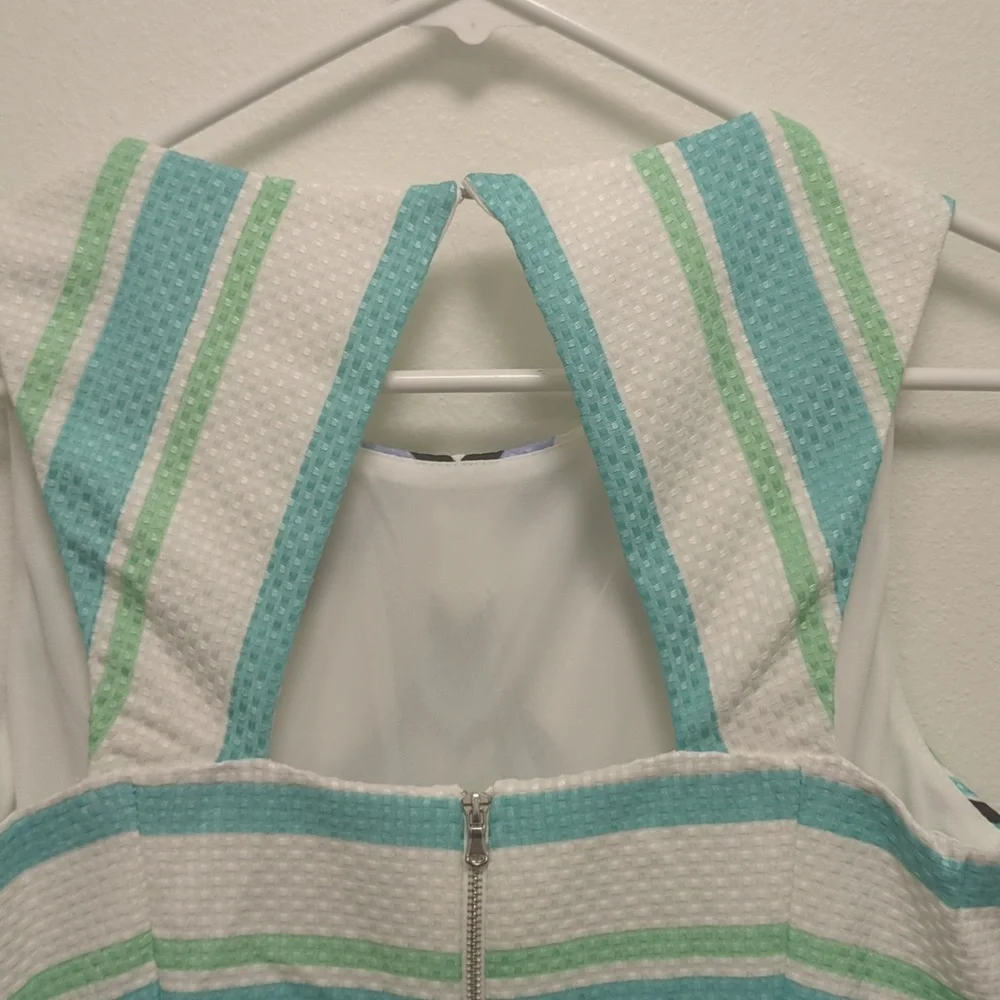 Chic Danny & Nicole Effortless Knee-Length Dress - Cut Out - Pleated  8 Petite - Picture 9 of 14